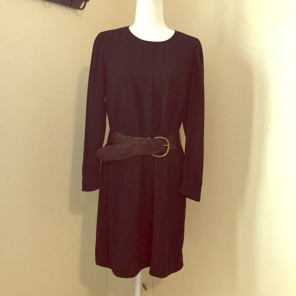 Black shift dress